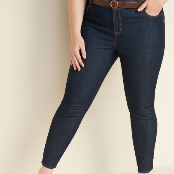 NWT Old Navy dark skinny jeans denim 22 short - Picture 3 of 6